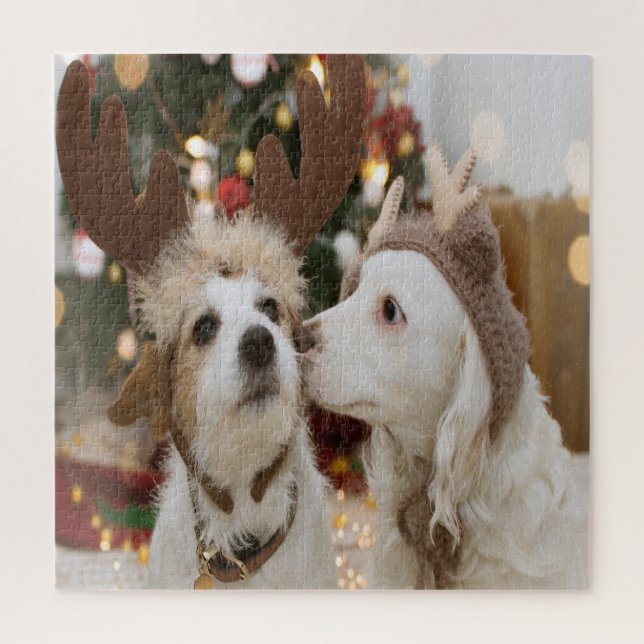 Puzzle Chiens Amoureux en Vacances (Vertical)