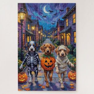 Puzzle Chiens Azawakh déguisés pour Halloween