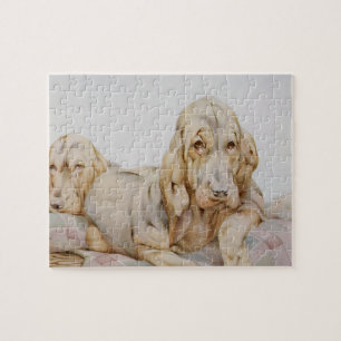 Puzzle Chiens de chiots vintages, chiens de chiots par EJ