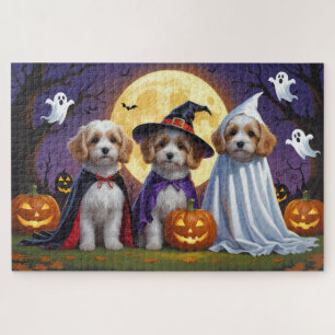 Puzzle Chiens de Coton De Tulear Citrouille Halloween Fun