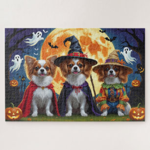 Puzzle Chiens de Papillon Citrouille Halloween Funny