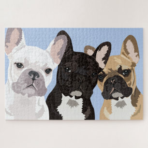 Puzzle Chiens de taureaux français 3 Pop Art