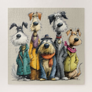 Puzzle Chiens fantaisistes