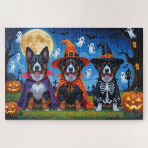Puzzle Chiens Malinois belges Citrouille Halloween Funny