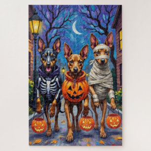 Puzzle Chiens Malinois belges Trick-or-Treating Halloween