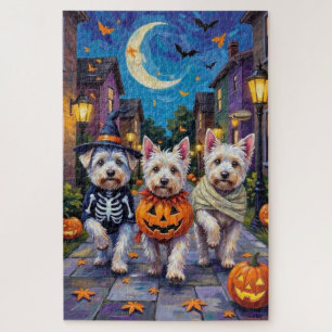 Puzzle Chiens maltais allant chercher des friandises Hall
