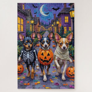 Puzzle Chiens Papillon Trick-or-Treating Costumes d'Hallo