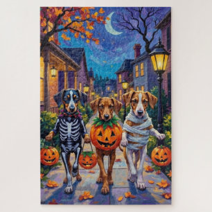 Puzzle Chiens Silken Windhound en costumes d'Halloween