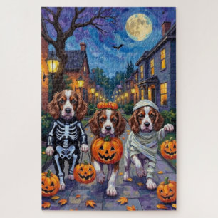 Puzzle Chiens Springer Spaniel en costumes d'Halloween