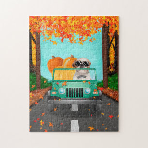 Puzzle Chih Tzu Citrouille Automne