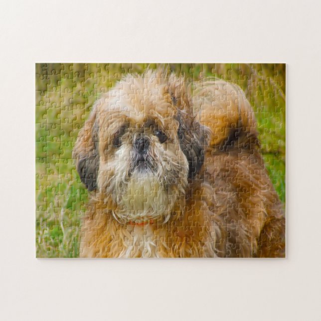 Puzzle Chih Tzu Dog Jigsaws. (Horizontal)