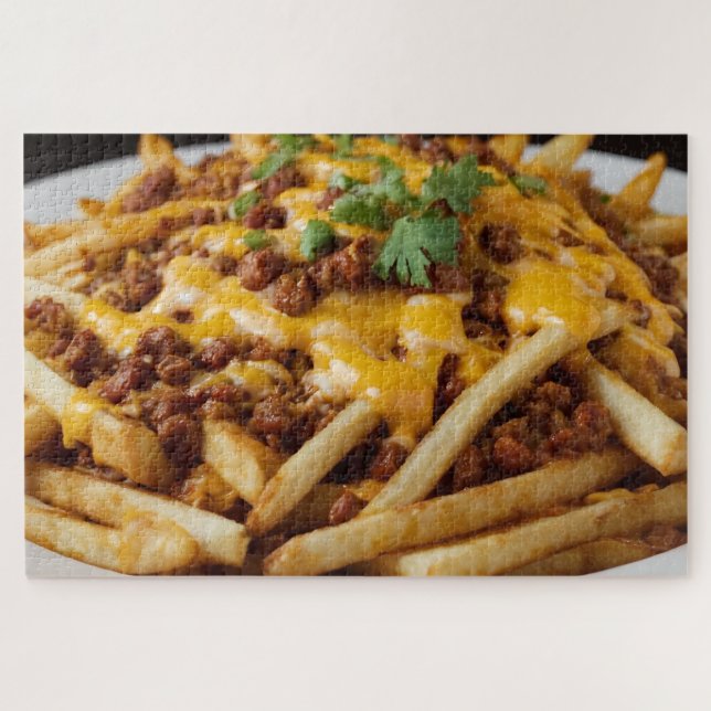 Puzzle Chili Cheese Fries (Horizontal)