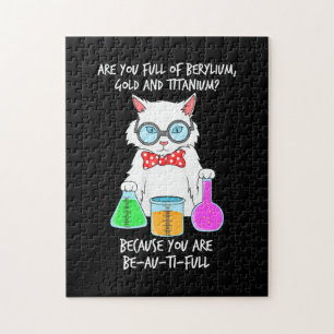 Puzzle Chimie Pun Étudiant aime Chat