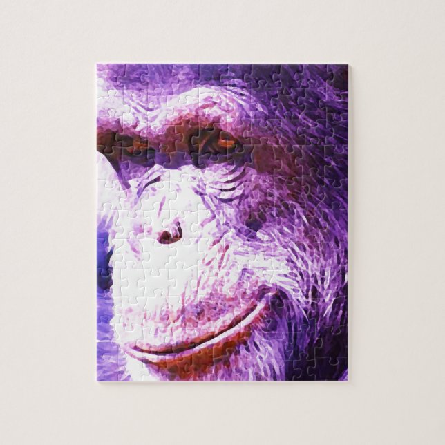 Puzzle Chimpanzé souriant (Vertical)