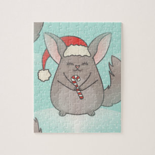 Puzzle chinchillas de noël
