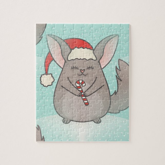 Puzzle chinchillas de noël (Vertical)