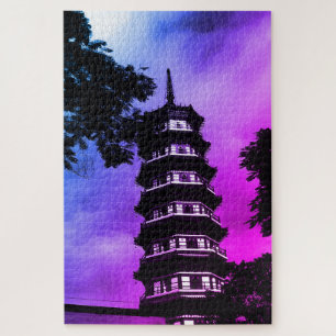 Puzzle Chine Ancien Canton la pagode fleurie