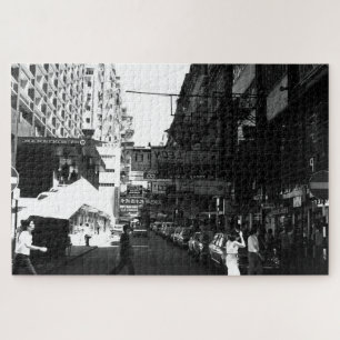 Puzzle Chine Ancien Hong Kong rue Ville voitures