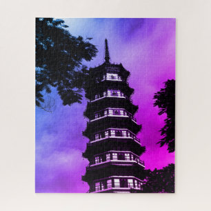 Puzzle Chine Ancienne Canton la pagode fleurie