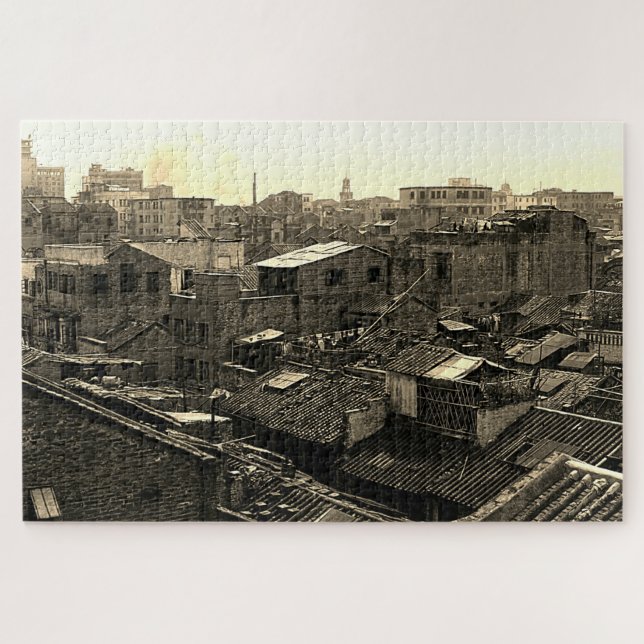 Puzzle Chine Ancienne ville de Canton (Horizontal)