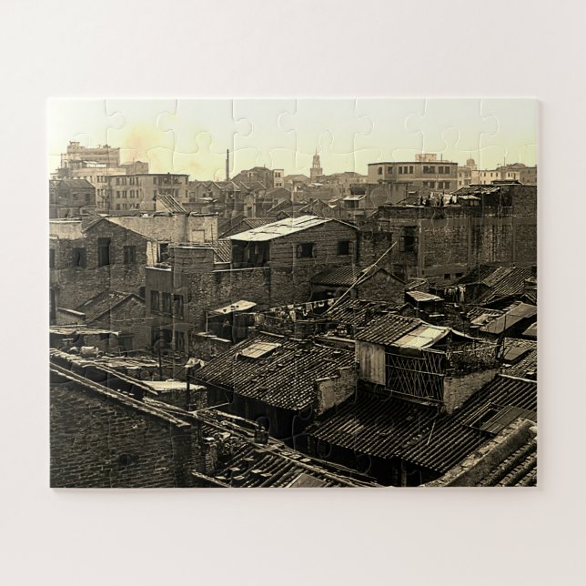 Puzzle Chine Ancienne ville de Canton (Horizontal)