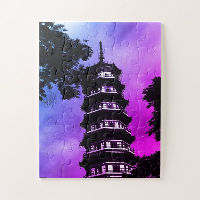 Puzzle Chine antique Canton la pagode fleurie (Vertical)