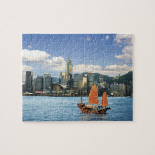 Puzzle Chine; Hong Kong; le port de Victoria; port;A