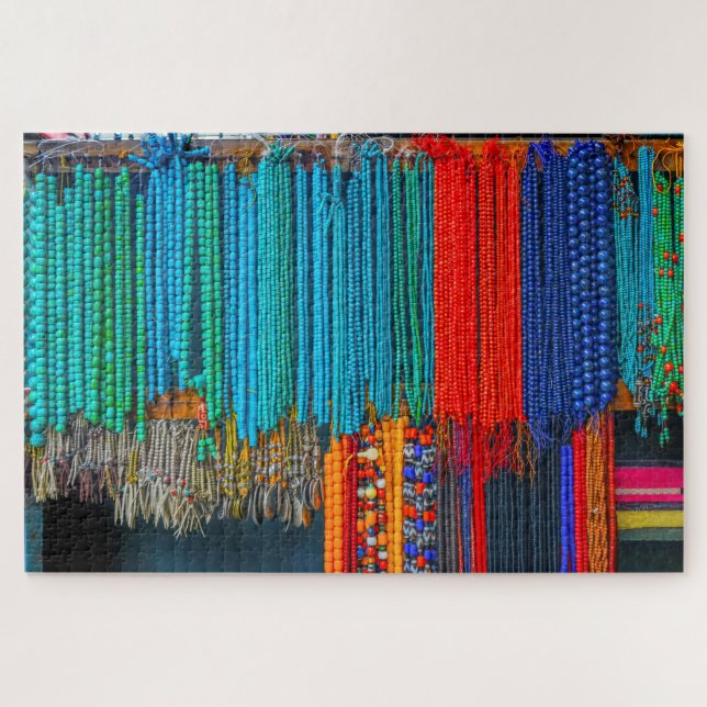 Puzzle Chinese Ceramic Beads | Beijing (Horizontal)