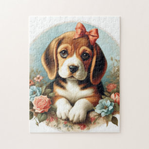 Puzzle Chiot Beagle vintage