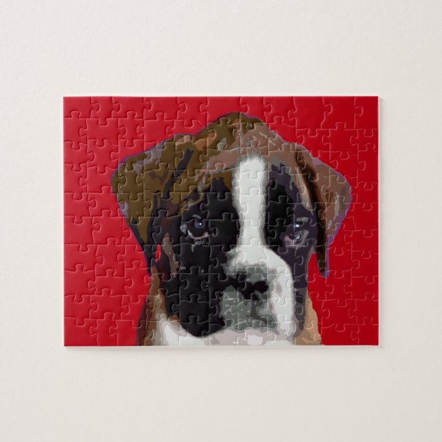 Puzzle Chiot de boxeur (Horizontal)
