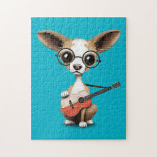 Puzzle Chiot de chiwawa jouant la guitare polonaise de
