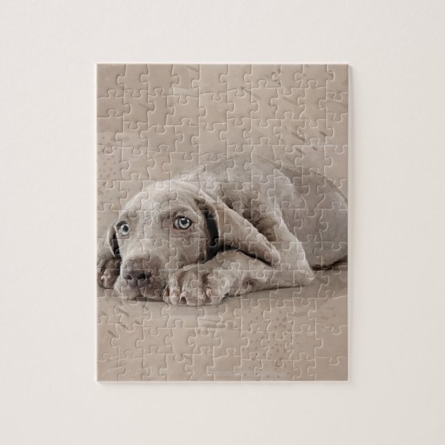 Puzzle Chiot de Weimaraner (Vertical)