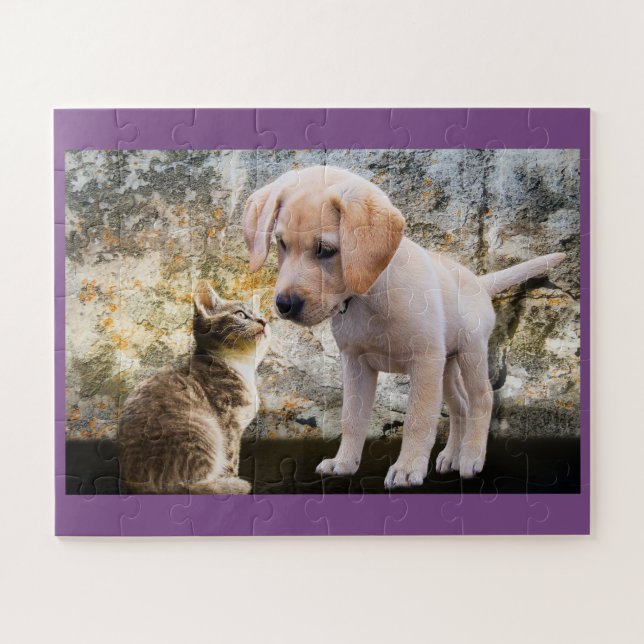 Puzzle Chiot Et Kitten (Horizontal)