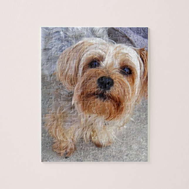 Puzzle Chiot heureux de Yorkie (Vertical)