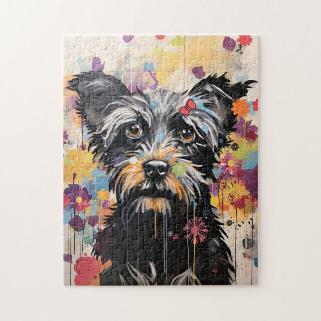 Puzzle Chiot Mignon Chien Drôle Mixte Média Animal De Com (Vertical)