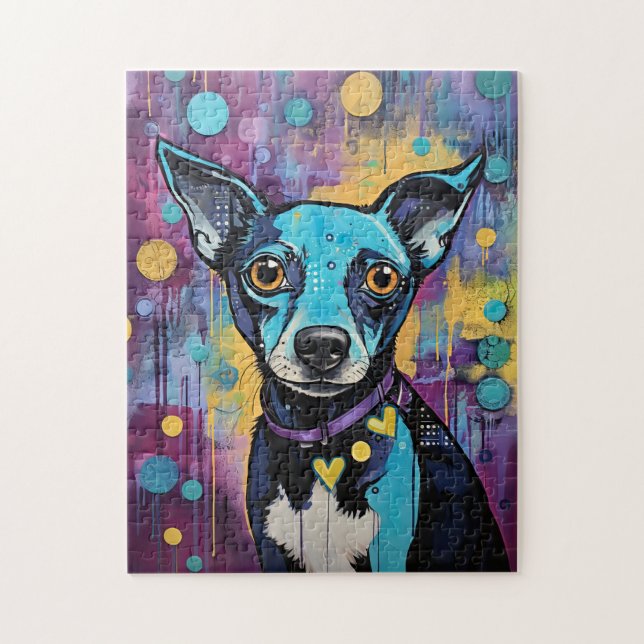 Puzzle Chiot Mignon Chien Drôle Mixte Média Animal De Com (Vertical)