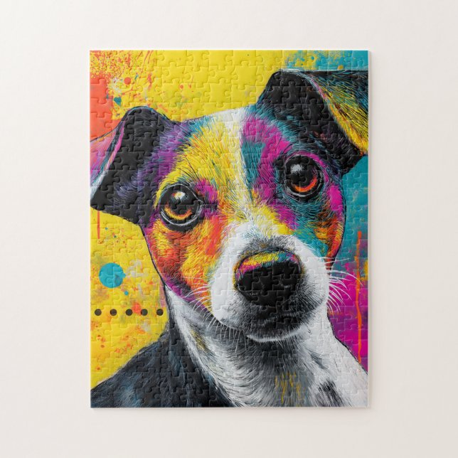 Puzzle Chiot Mignon Chien Drôle Mixte Média Animal De Com (Vertical)