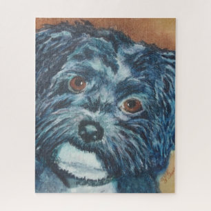 Puzzle Chiot noir de Havanais doux