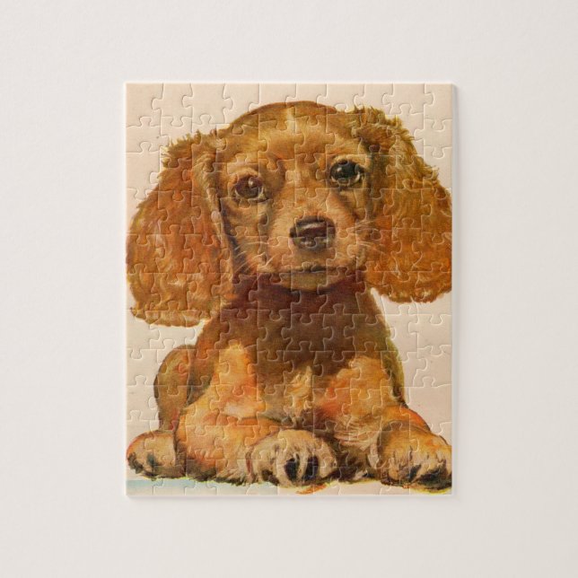 Puzzle Chiot spaniel cocker des années 1940 - La coupe de (Vertical)