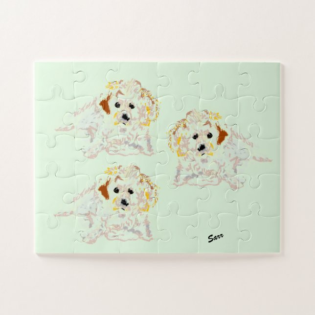 Puzzle : Chiots de Golden Retriever (Horizontal)
