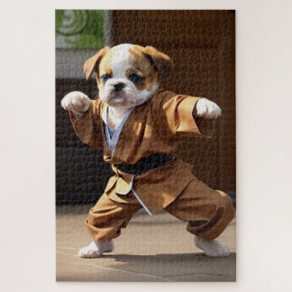 Puzzle chiots de maître kung-fu