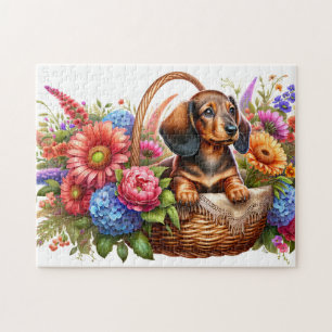 Puzzle Chiots teckel