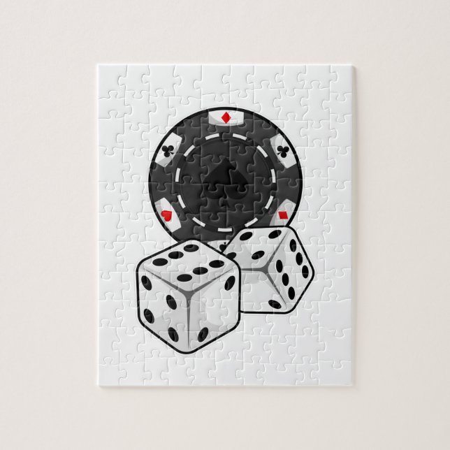 Puzzle Chip & Dice pour Poker (Vertical)