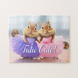 Puzzle Chipmunk Ballerina Duo