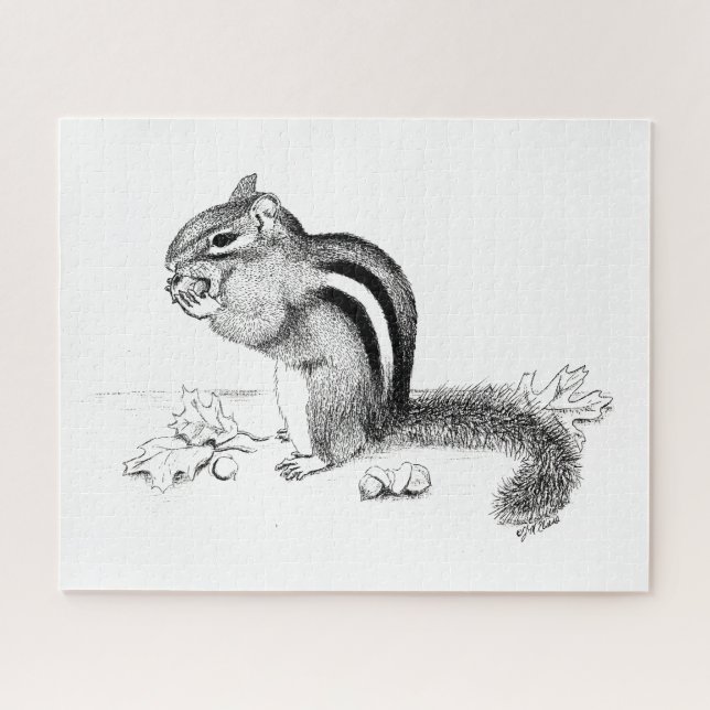 Puzzle Chipmunk Jigsaw (Horizontal)
