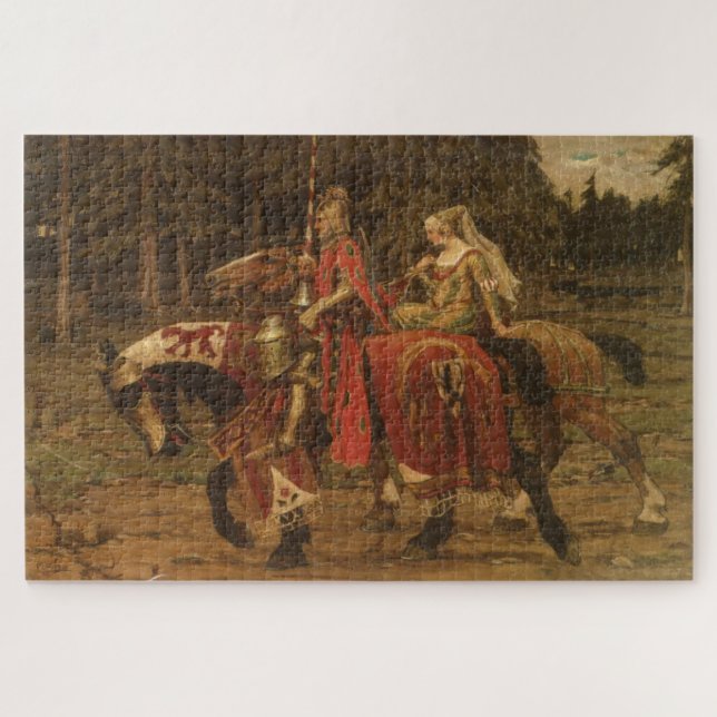 Puzzle Chivalence héraldique par Alphonse Mucha (Horizontal)