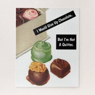 Puzzle Chocolat Amoureux Vintage drôle Sarcastique