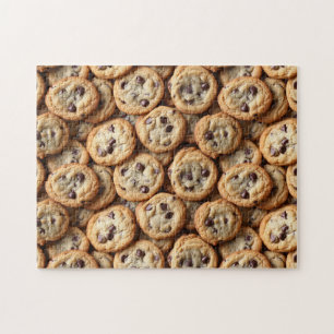 Puzzle Chocolat Chip Cookies Motif Baking