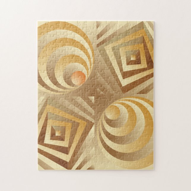 Puzzle Chocolat et canoë caramel (Vertical)