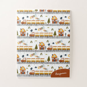Puzzle Choo Choo Train Pattern